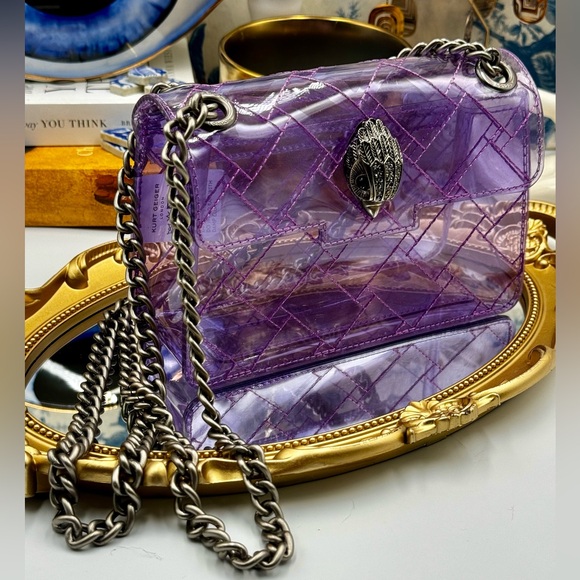 🆕 KURT GEIGER LONDON 🧿 NWOT Mini Kensington Crossbody Bag, Light Purp - Picture 7 of 16